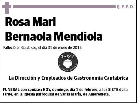 BERNAOLA MENDIOLA,ROSA MARI