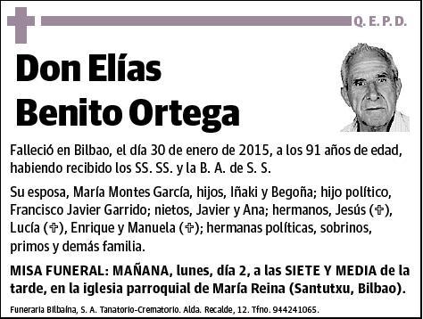 BENITO ORTEGA,ELIAS