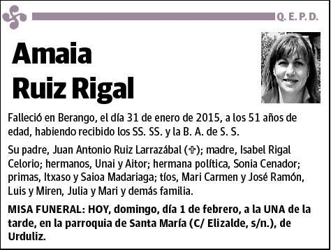 RUIZ RIGAL,AMAIA