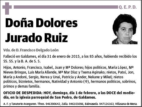 JURADO RUIZ,DOLORES
