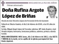 ARGOTE LOPEZ DE BRIÑAS,RUFINA