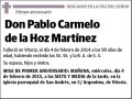 DE LA HOZ MARTINEZ,PABLO CARMELO