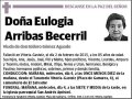 ARRIBAS BECERRIL,EULOGIA