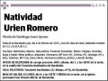 URIEN ROMERO,NATIVIDAD