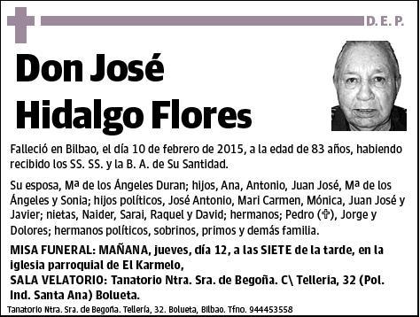 HIDALGO FLORES,JOSE