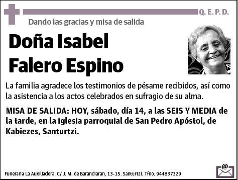 FALERO ESPINO,ISABEL