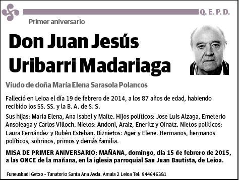 URIBARRI MADARIAGA,JUAN JESUS