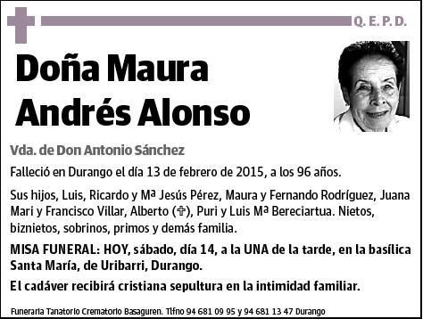 ANDRES ALONSO,MAURA