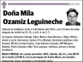 OZAMIZ LEGUINECHE,MILA