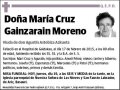 GAINZARAIN MORENO,MARIA CRUZ