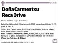 RECA ORIVE,CARMENTXU