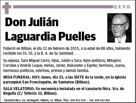 LAGUARDIA PUELLES,JULIAN