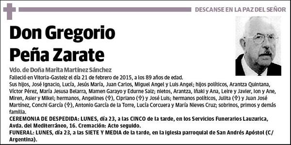 PEÑA ZARATE,GREGORIO