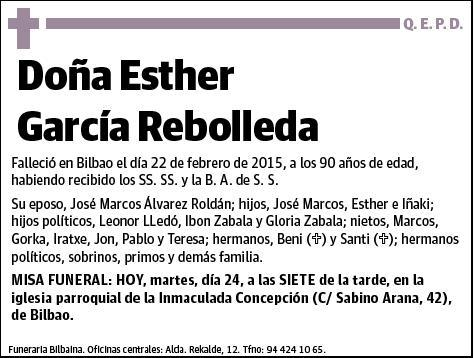 GARCIA REBOLLEDA,ESTHER