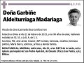 ALDEITURRIAGA MADARIAGA,GARBIÑE