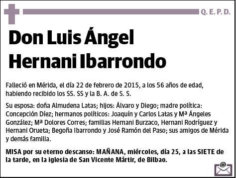 HERNANI IBARRONDO,LUIS ANGEL