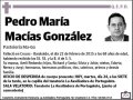 MACIAS GONZALEZ,PEDRO MARIA