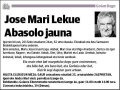 LEKUE ABASOLO,JOSE MARI