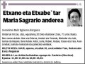 ETXANO ETXABE,MARIA SAGRARIO