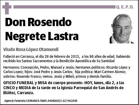 NEGRETE LASTRA,ROSENDO