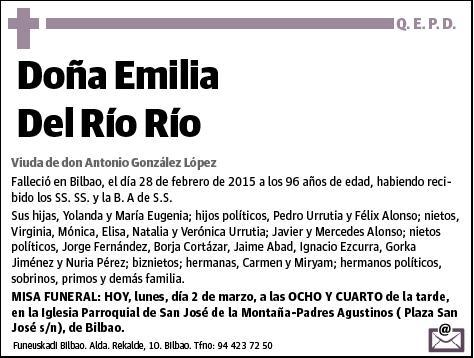 DEL RIO RIO,EMILIA