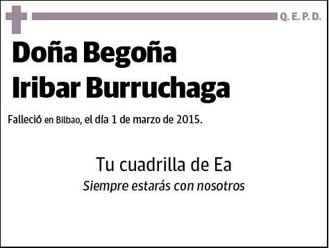IRIBAR BURRUCHAGA,BEGOÑA