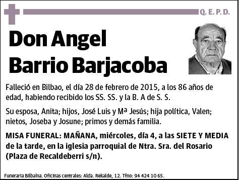 BARRIO BARJACOBA,ANGEL