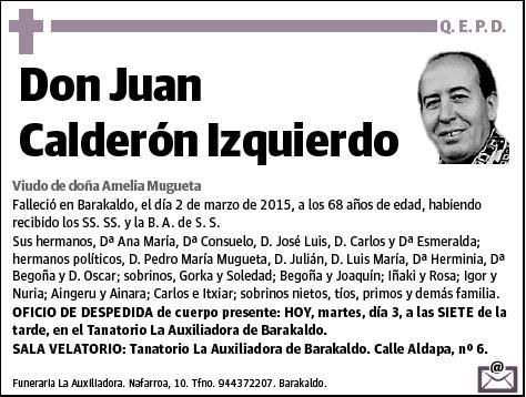 CALDERON IZQUIERDO,JUAN