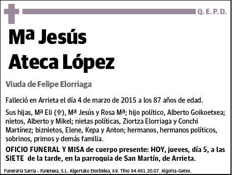 ATECA LOPEZ,Mª JESUS