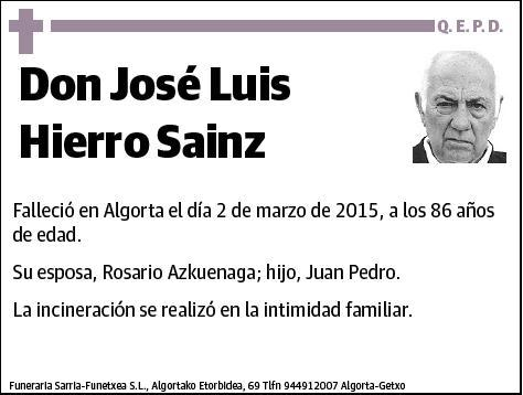 HIERRO SAINZ,JOSE LUIS
