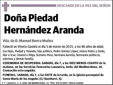 HERNANDEZ ARANDA,PIEDAD