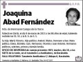 ABAD FERNANDEZ,JOAQUINA