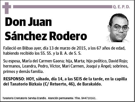 SANCHEZ RODERO,JUAN