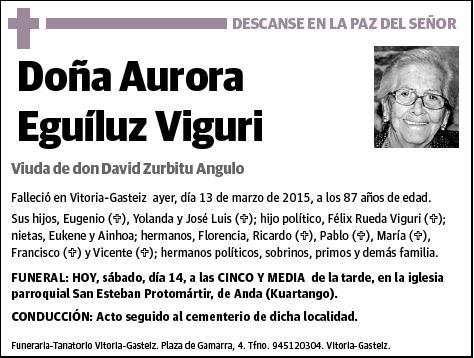 EGUILUZ VIGURI,AURORA