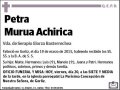 MURUA ACHIRICA,PETRA