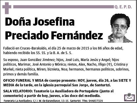 PRECIADO FERNANDEZ,JOSEFINA