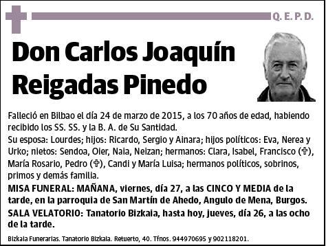 REIGADAS PINEDO,CARLOS JOAQUIN