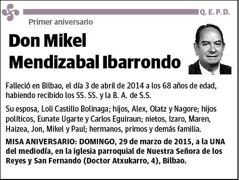 MENDIZABAL IBARRONDO,MIKEL