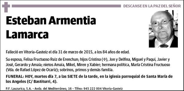 ARMENTIA LAMARCA,ESTEBAN