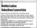 SANCHEZ LEOCRICIA,LUISA