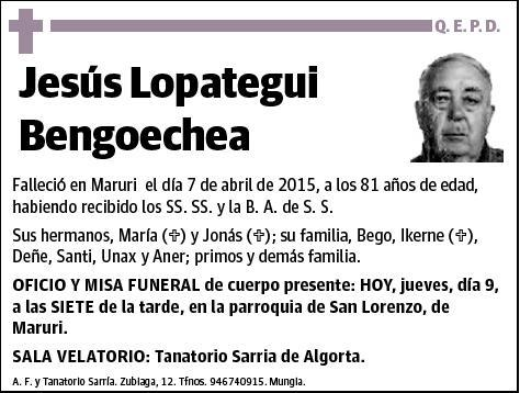 LOPATEGUI BENGOECHEA,JESUS