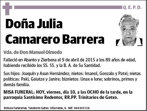 CAMARERO BARRERA,JULIA