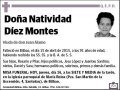 DIEZ MONTES,NATIVIDAD