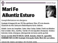 ALLUNTIZ ESTURO,MARI FE