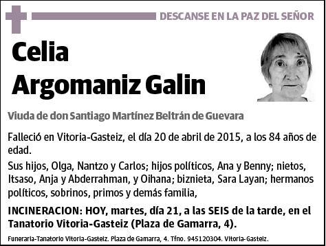 ARGOMANIZ GALIN,CELIA