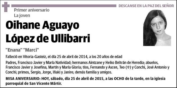 AGUAYO LOPEZ DE ULLIBARRI,OIHANE