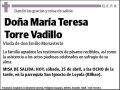 TORRE VADILLO,MARIA TERESA