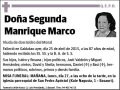 MANRIQUE MARCO,SEGUNDA