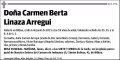 LINAZA ARREGUI,CARMEN BERTA