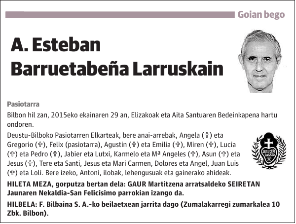 A. Esteban Barruetabeña Larruskain